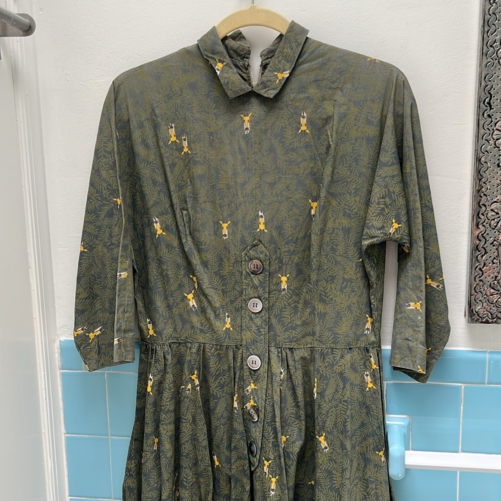 Vintage Springbok/Antelope safari dress